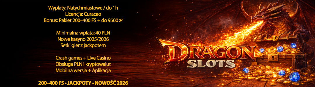 DragonSlot - darmowe spiny bez depozytu + pakiet powitalny DragonSlot Casino bonus bez depozytu Lady Wolf Moon Megaways 2026